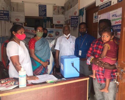 Pulse Polio Vaccination Program at Grama Sachivalayam, Chinna Nandamuru